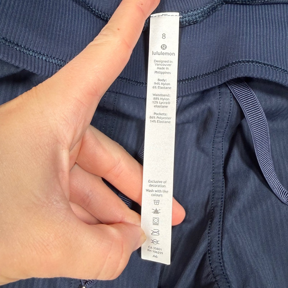 Lululemon Beyond the Studio Jogger Women 8 Navy Blue Luxtreme Active Pants - Picture 2 of 9